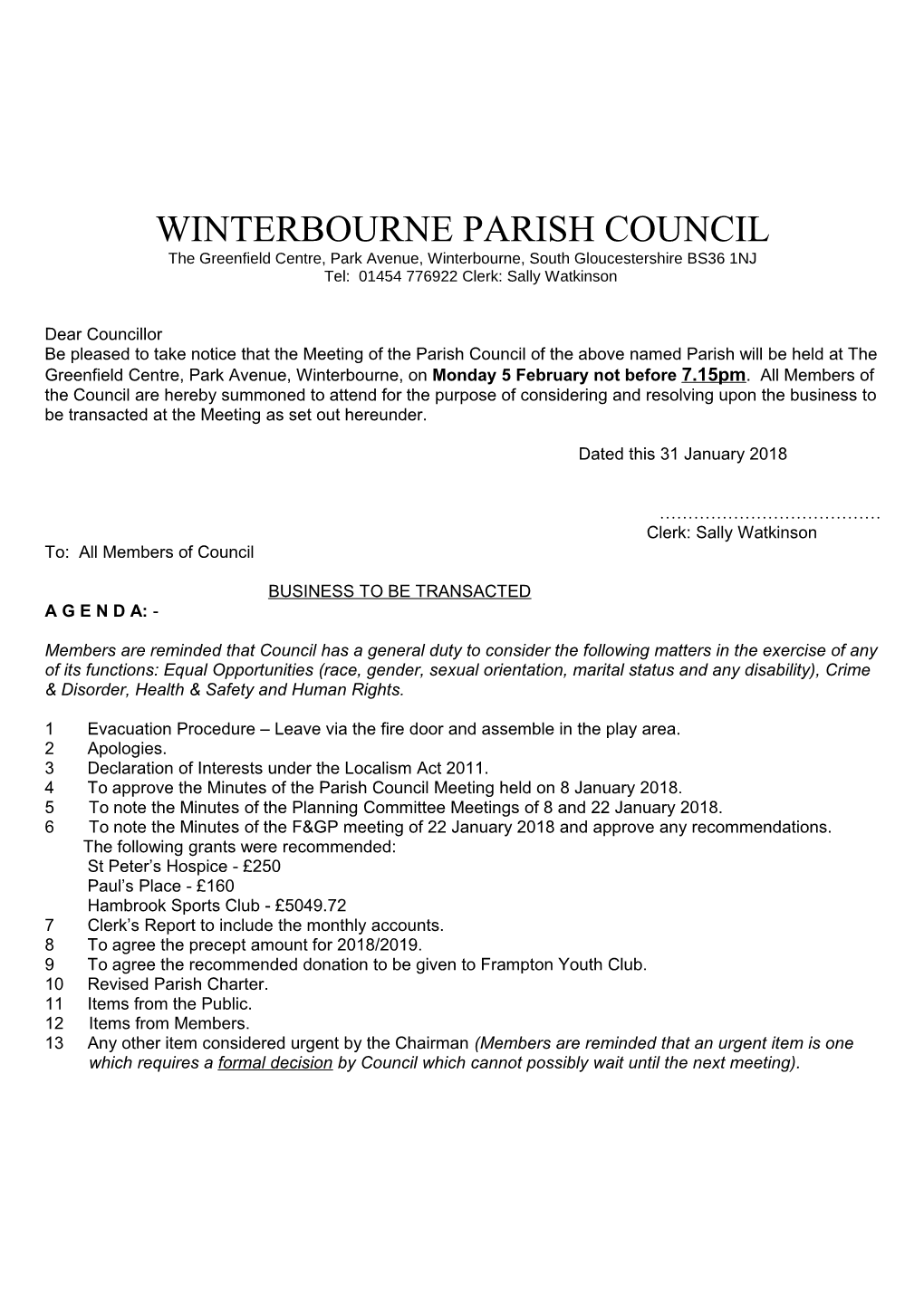 Winterbourne Parish Council s3