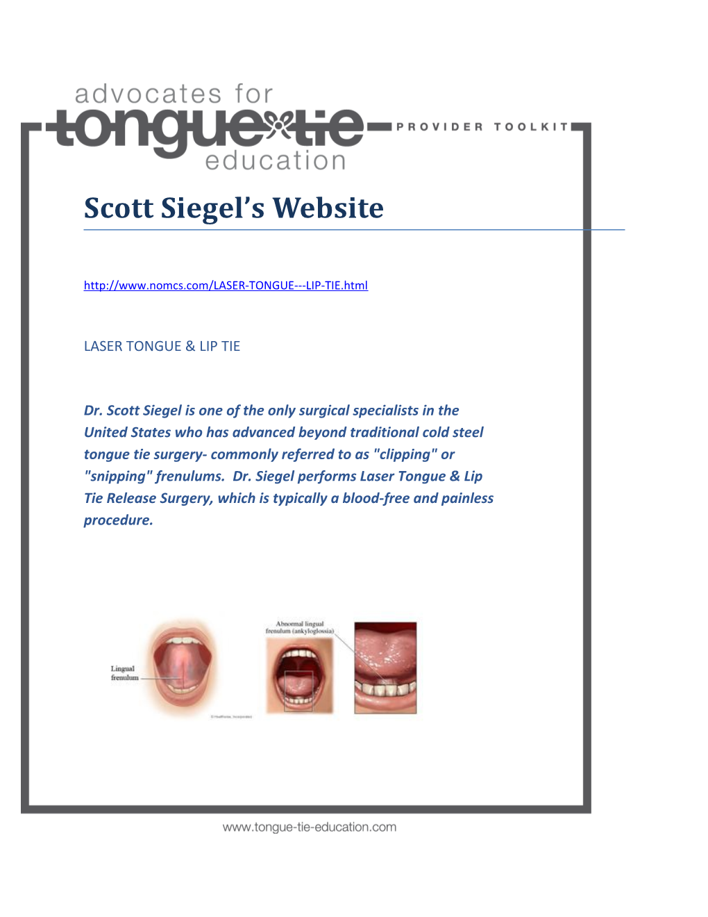 Scott Siegel S Website