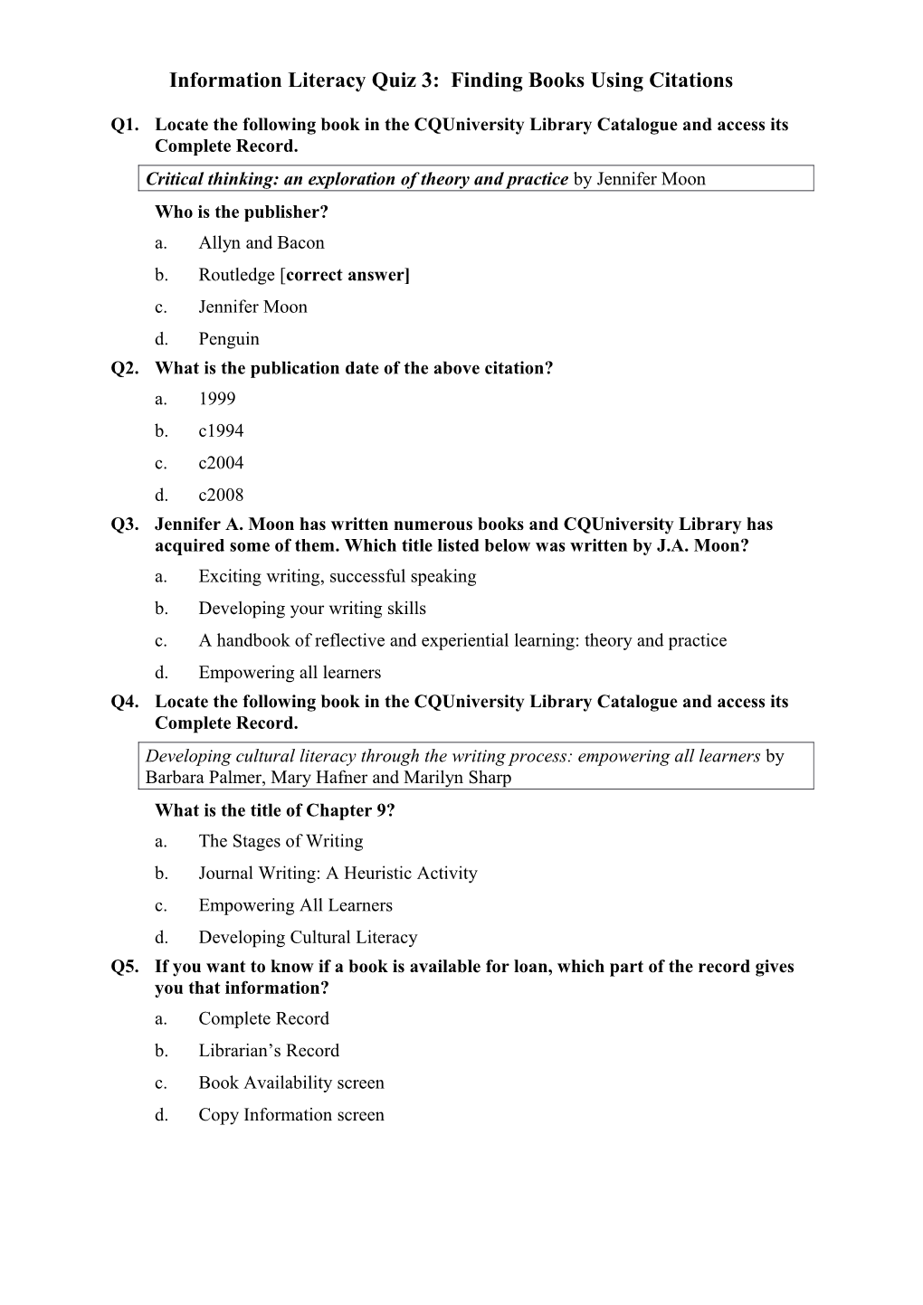 Task 2 - Multi Choice