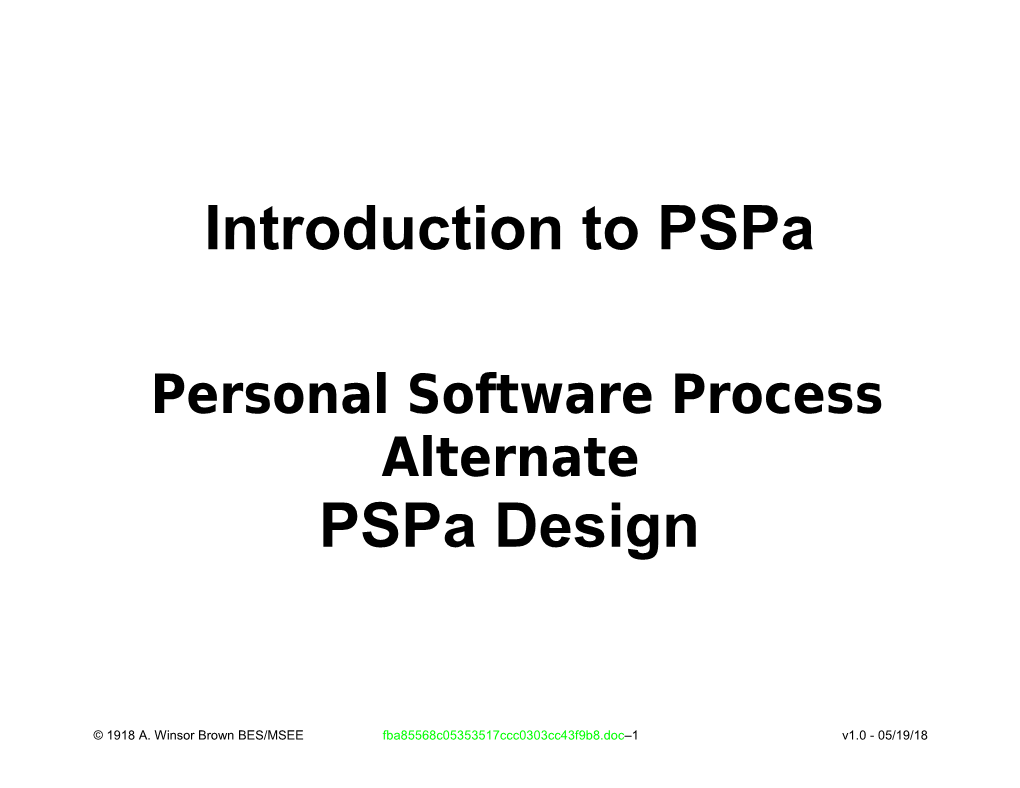 Introduction to PSP - Part 4
