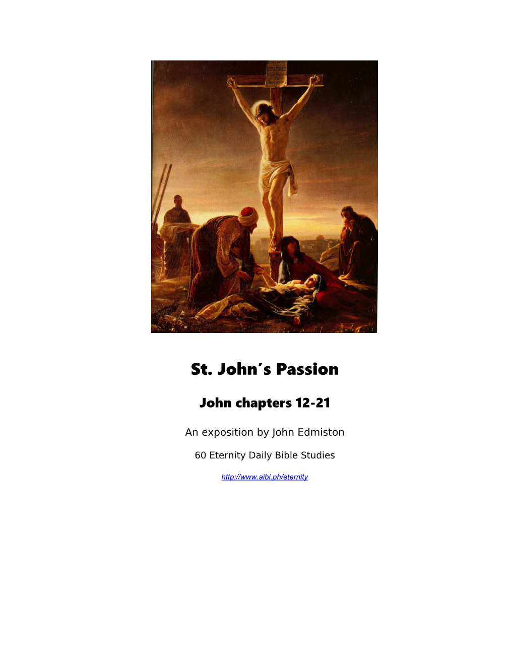 St. John S Passion