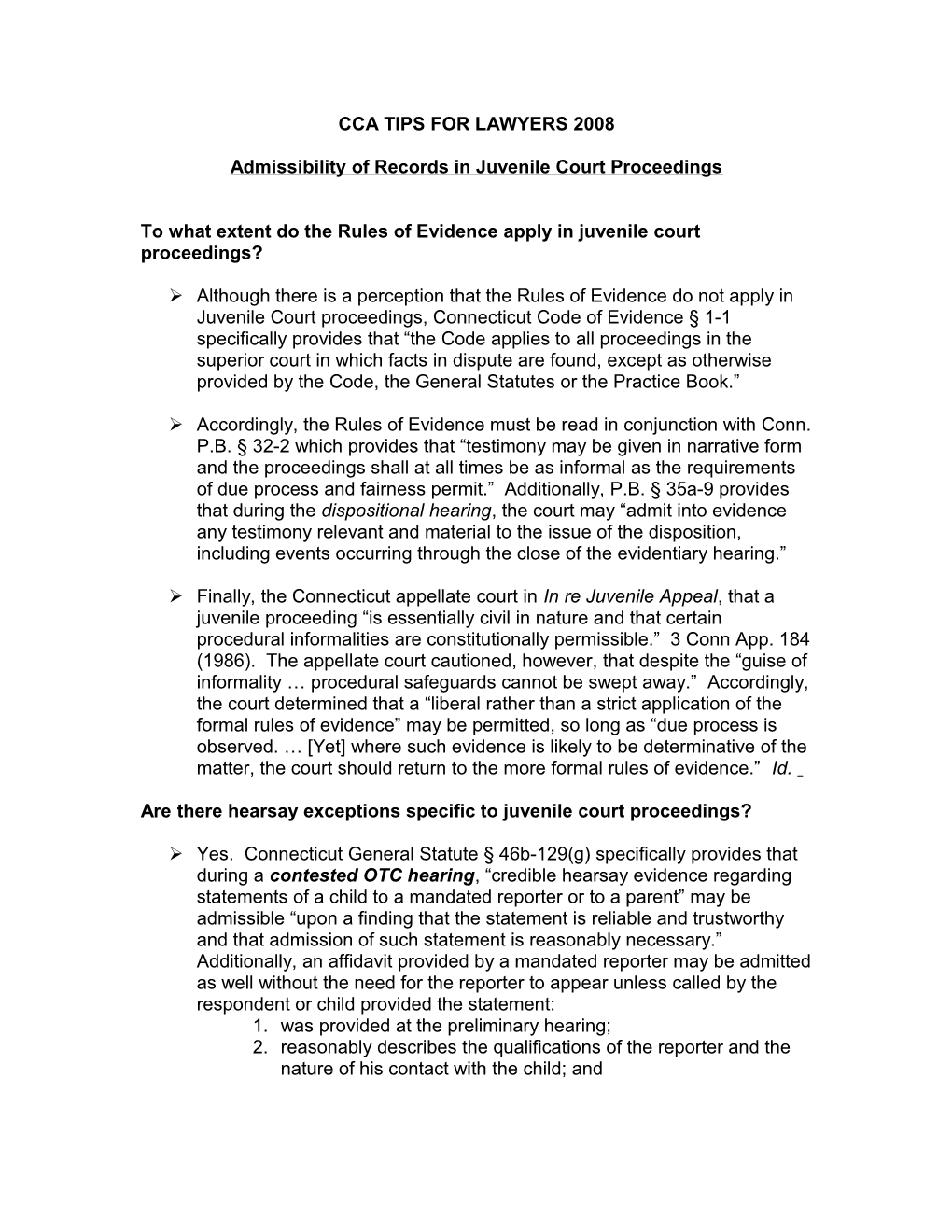 Admissibility of Records in Juvenile Court Proceedings