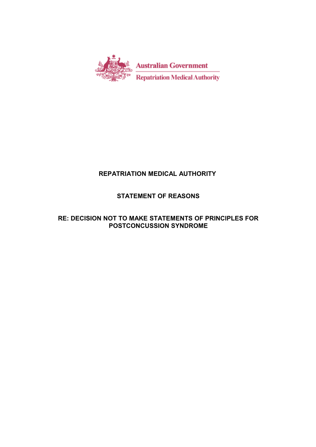 Repatriation Medical Authority