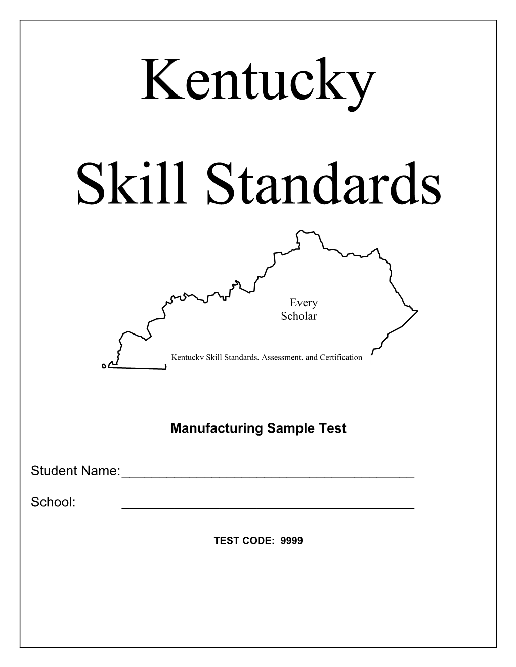 Manufacturing Sample Test