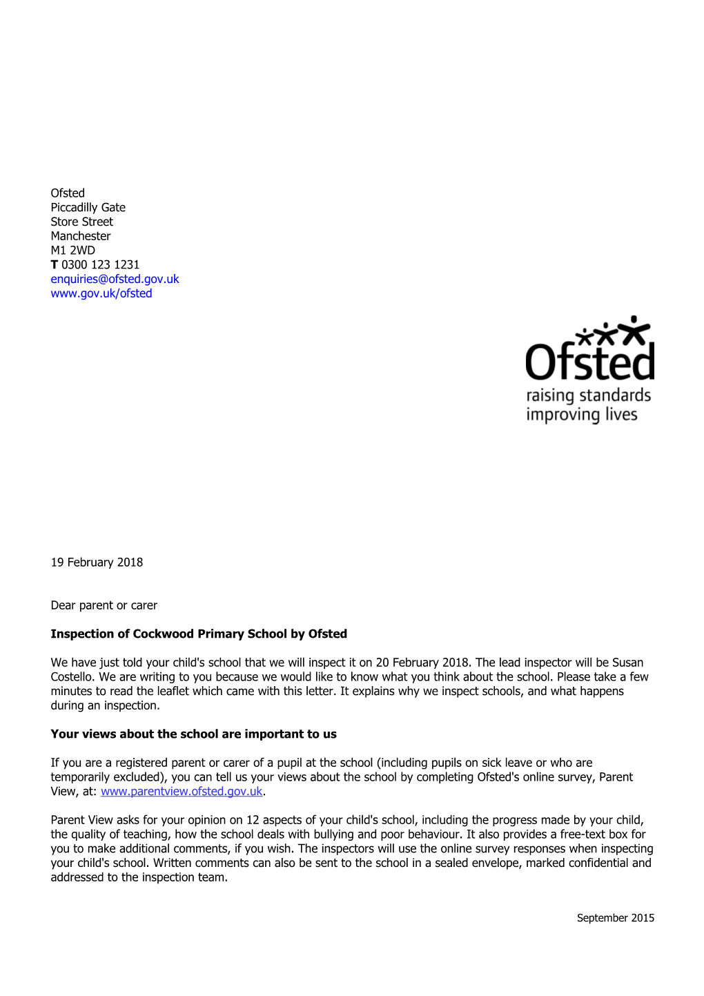 Inspection of Cockwood Primary School by Ofsted