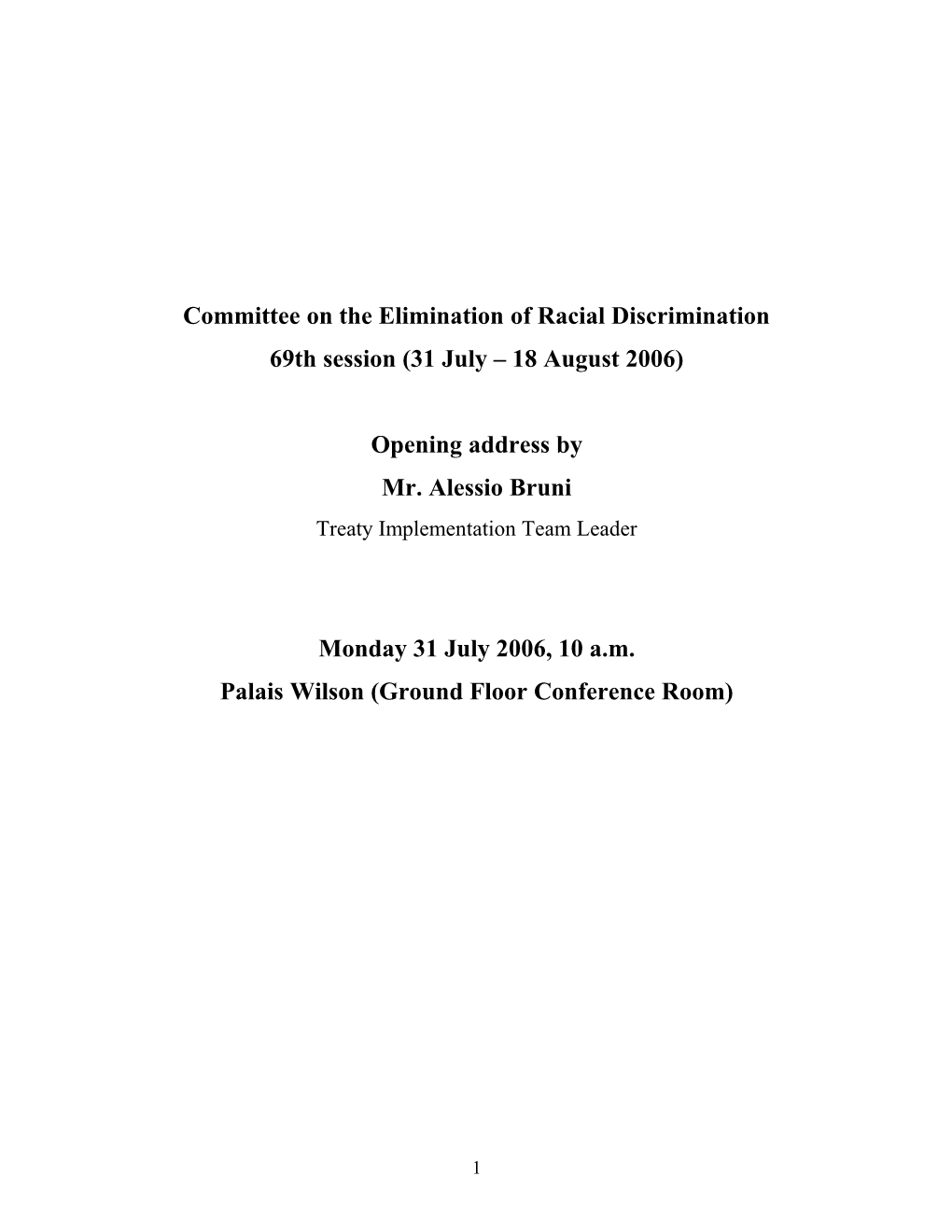 Committee on the Elimination of Racial Discrimination s8