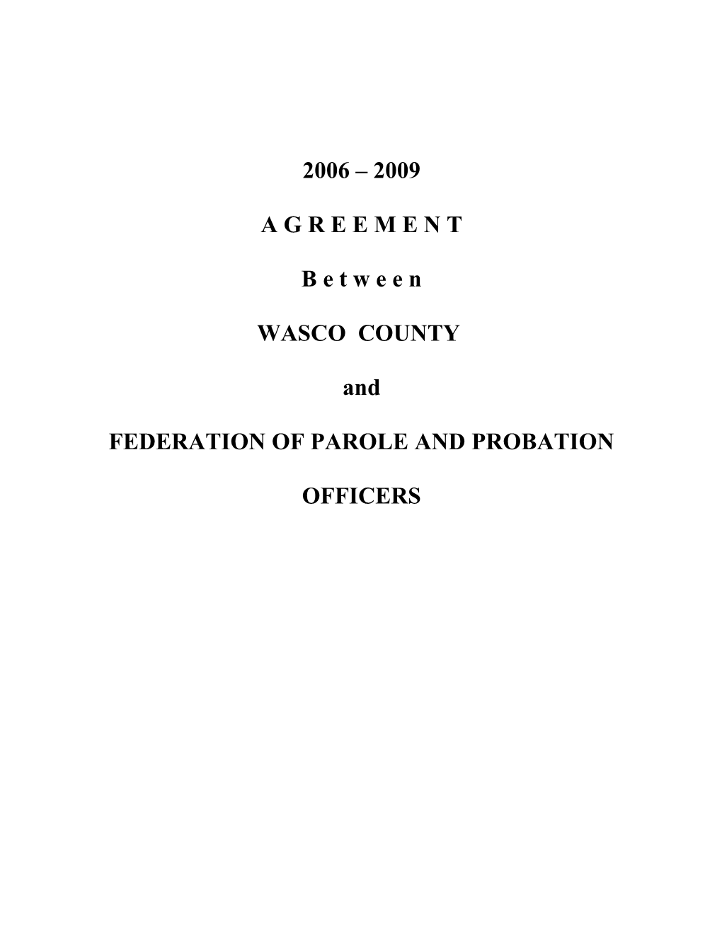 Federation of Parole and Probation Officers