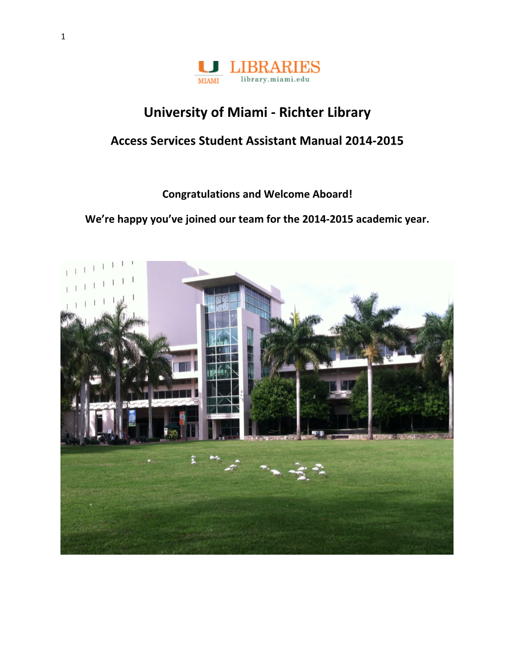 University of Miami - Richter Library