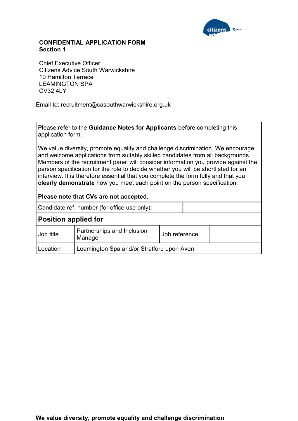 Paid Staff Model Application Form s1
