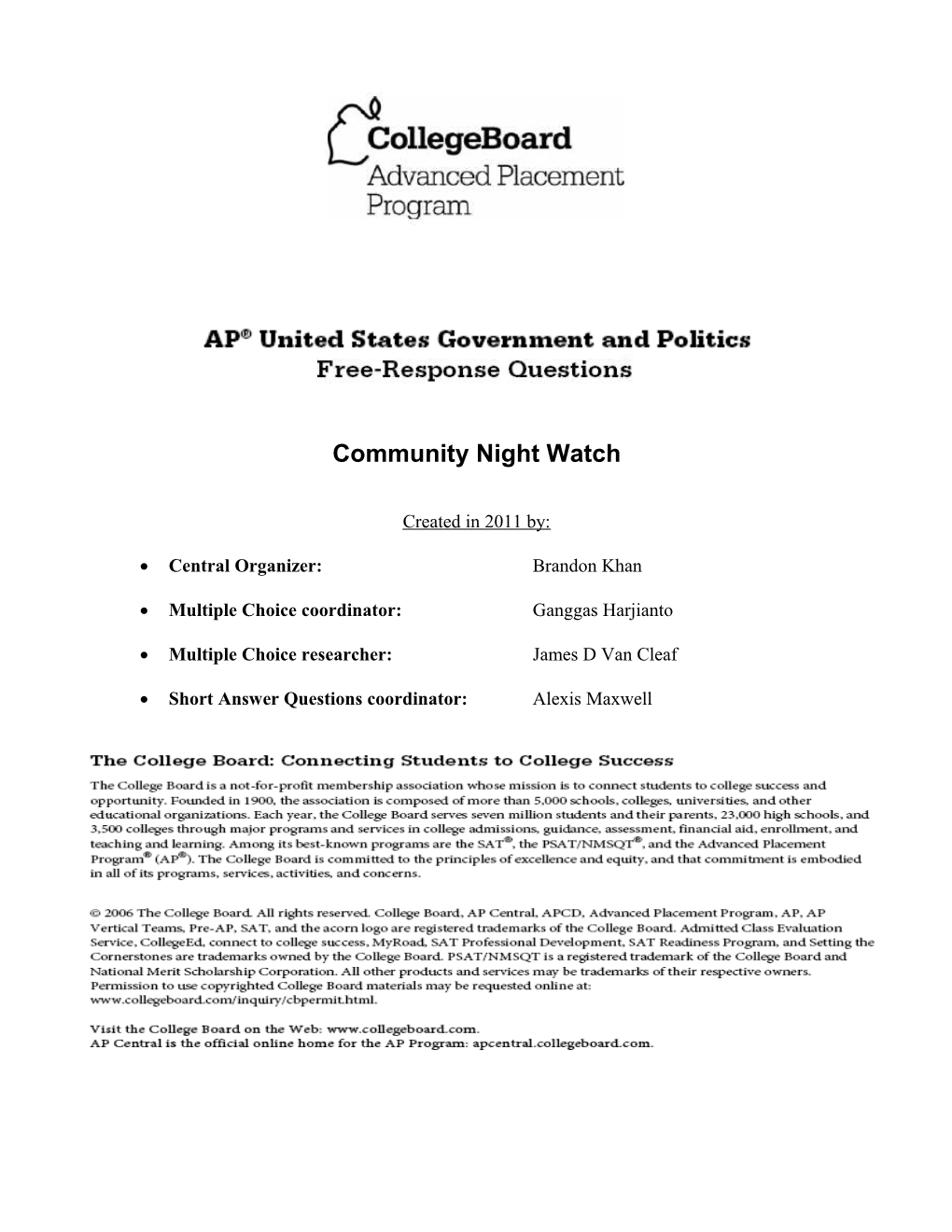 Community Night Watch