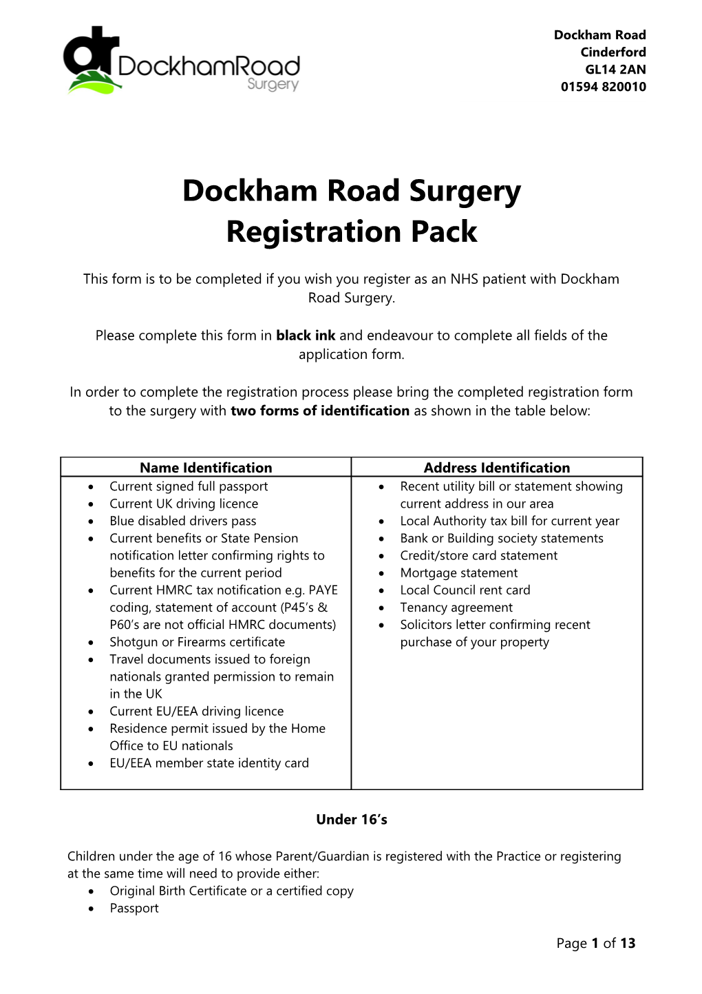 Dockham Road Surgery