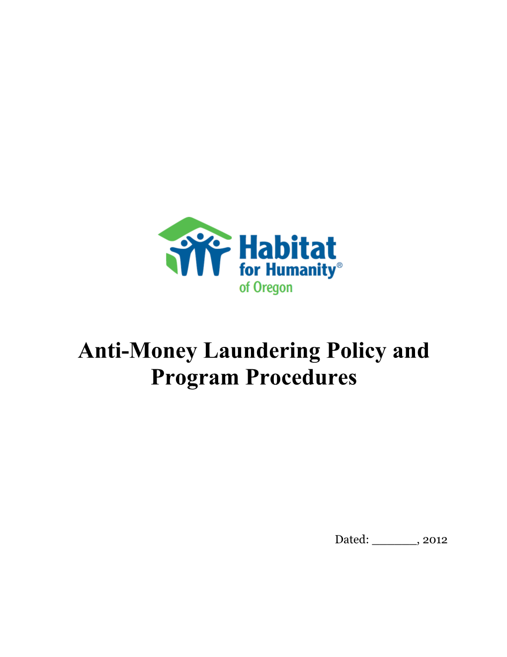 Affiliate AML Policy Template