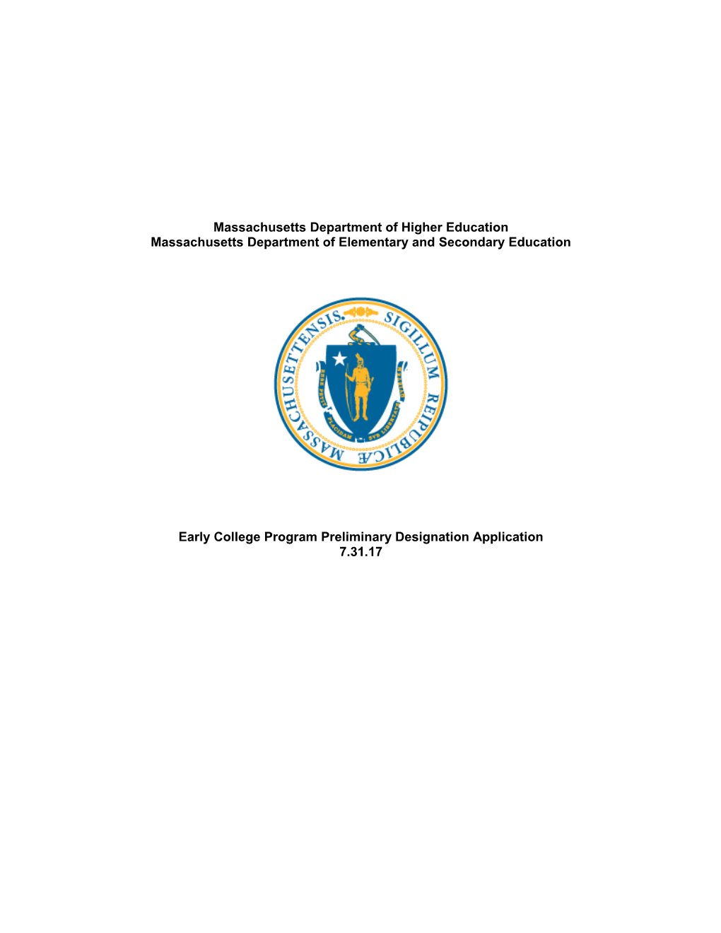 Massachusetts Department of Higher Education