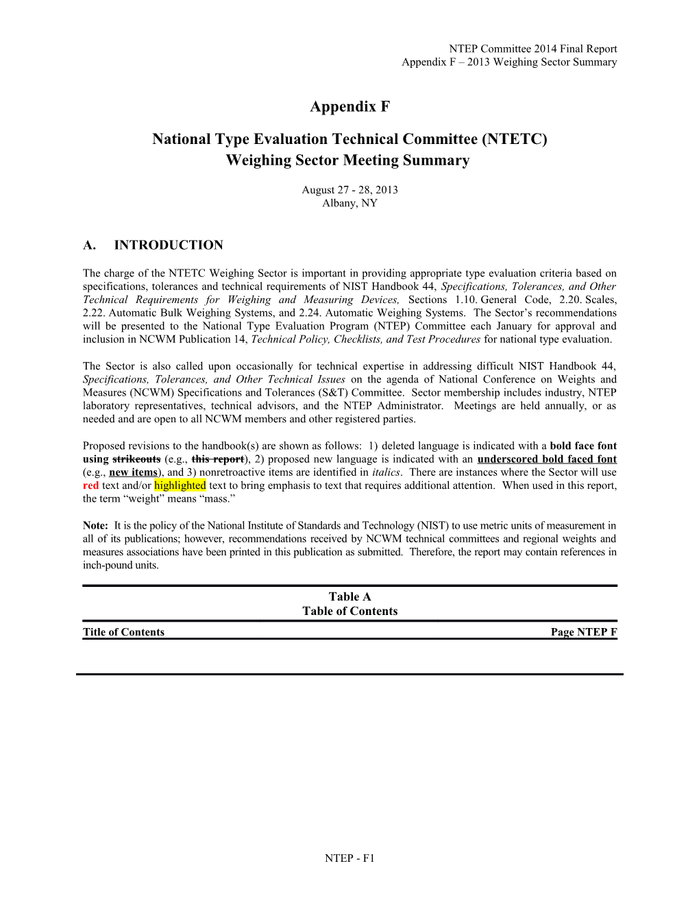 NTEP Committee 2014 Final Report