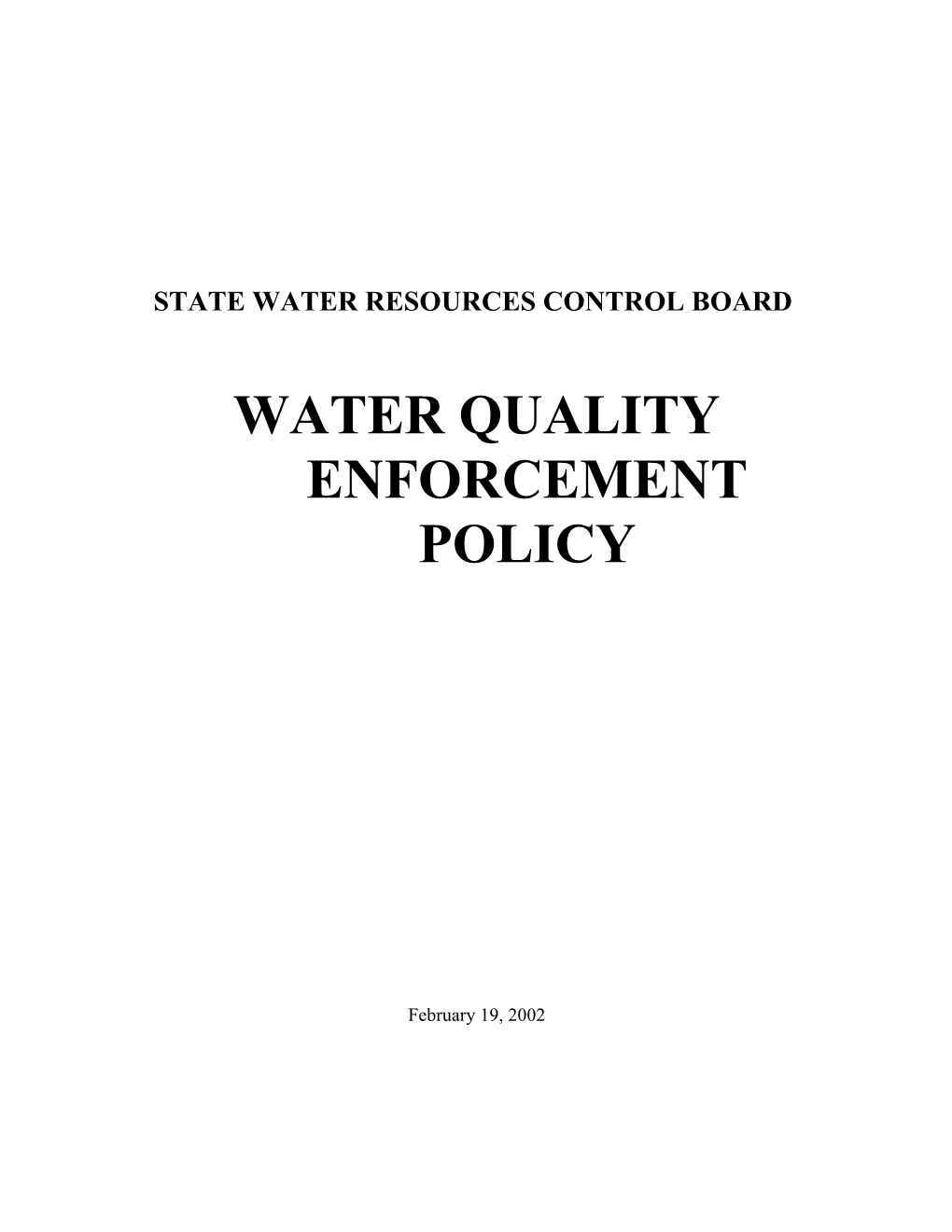 The State Water Resources Control Board s1