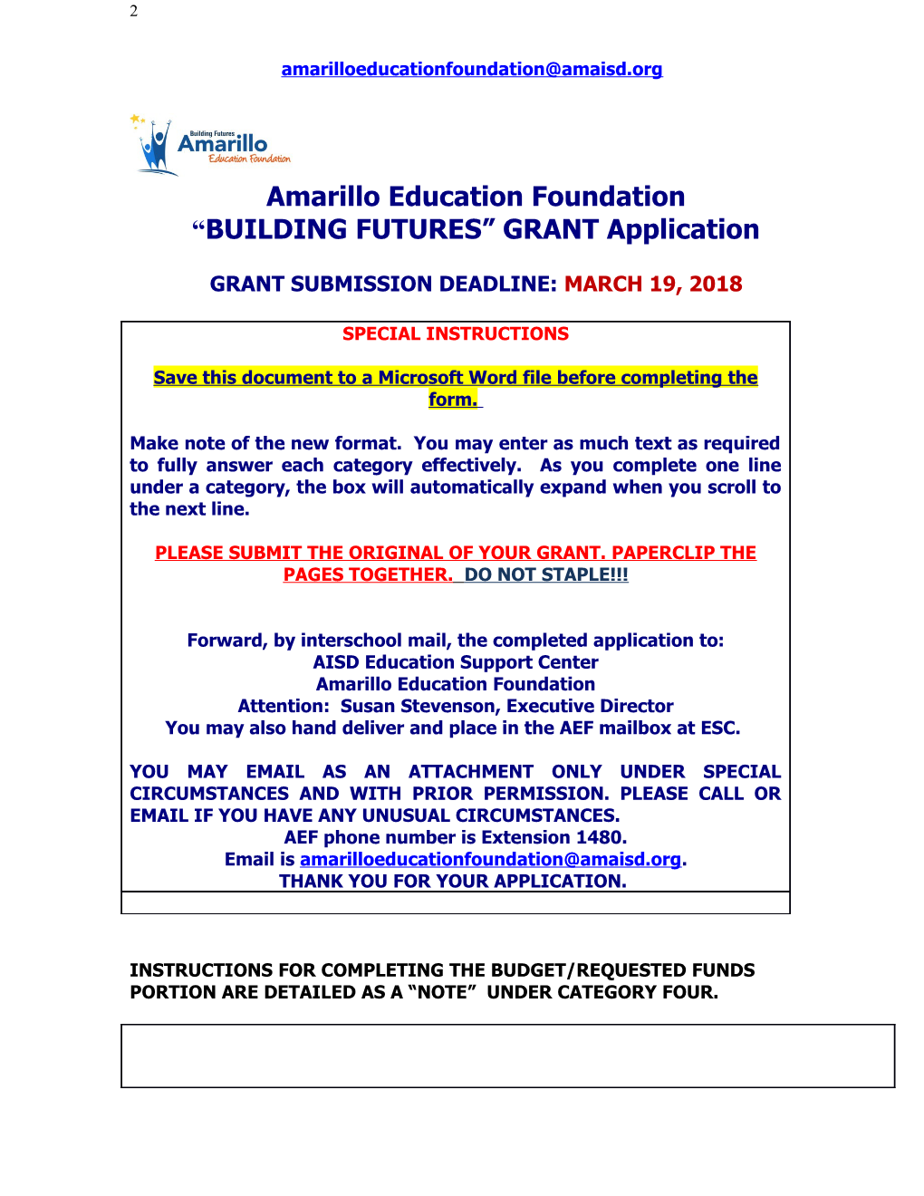 Amarillo Education Foundation