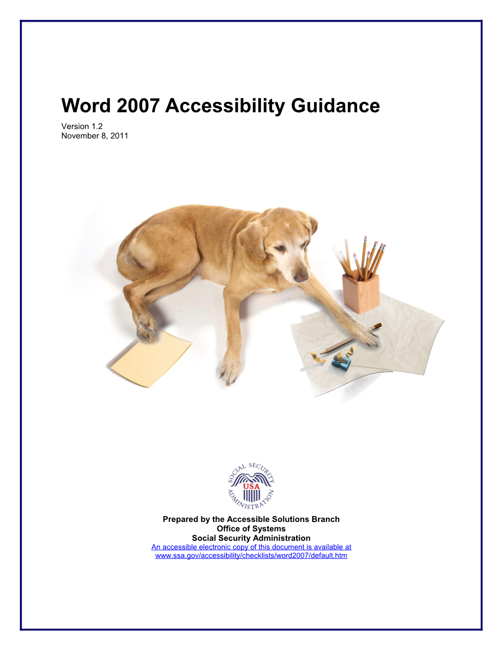 Word 2007 Accessibility Guidance