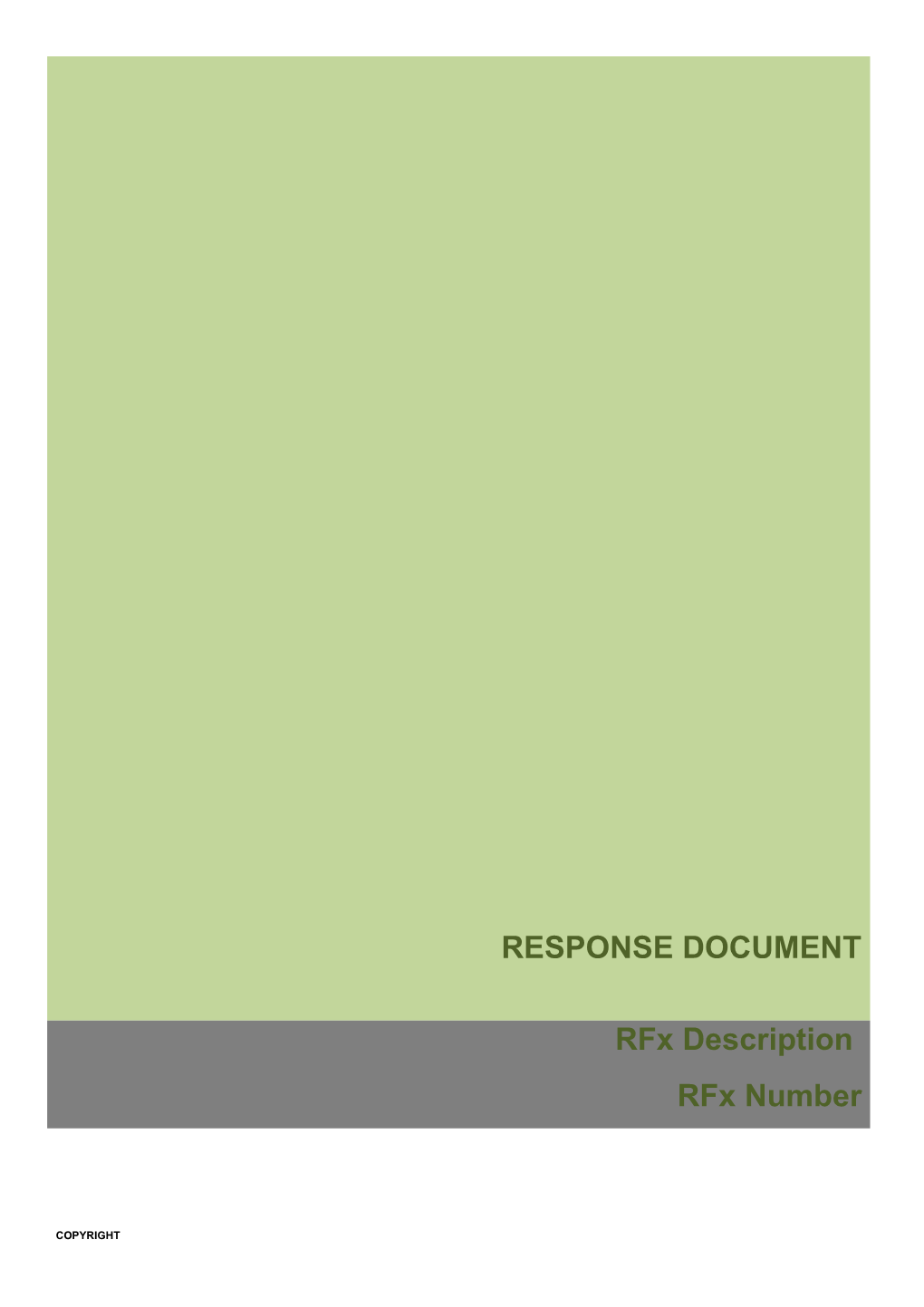 Rfx Response Document