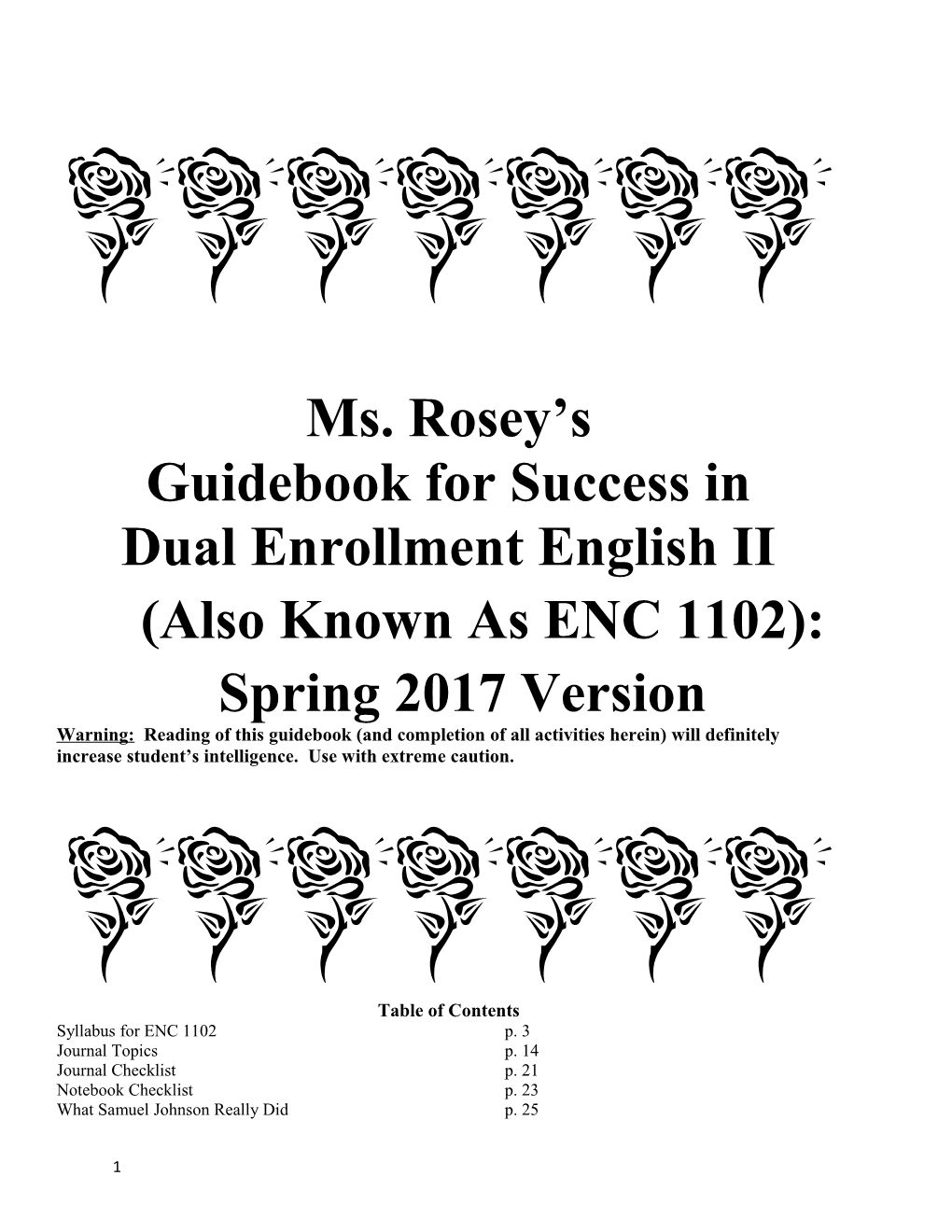 Guidebook for Success In