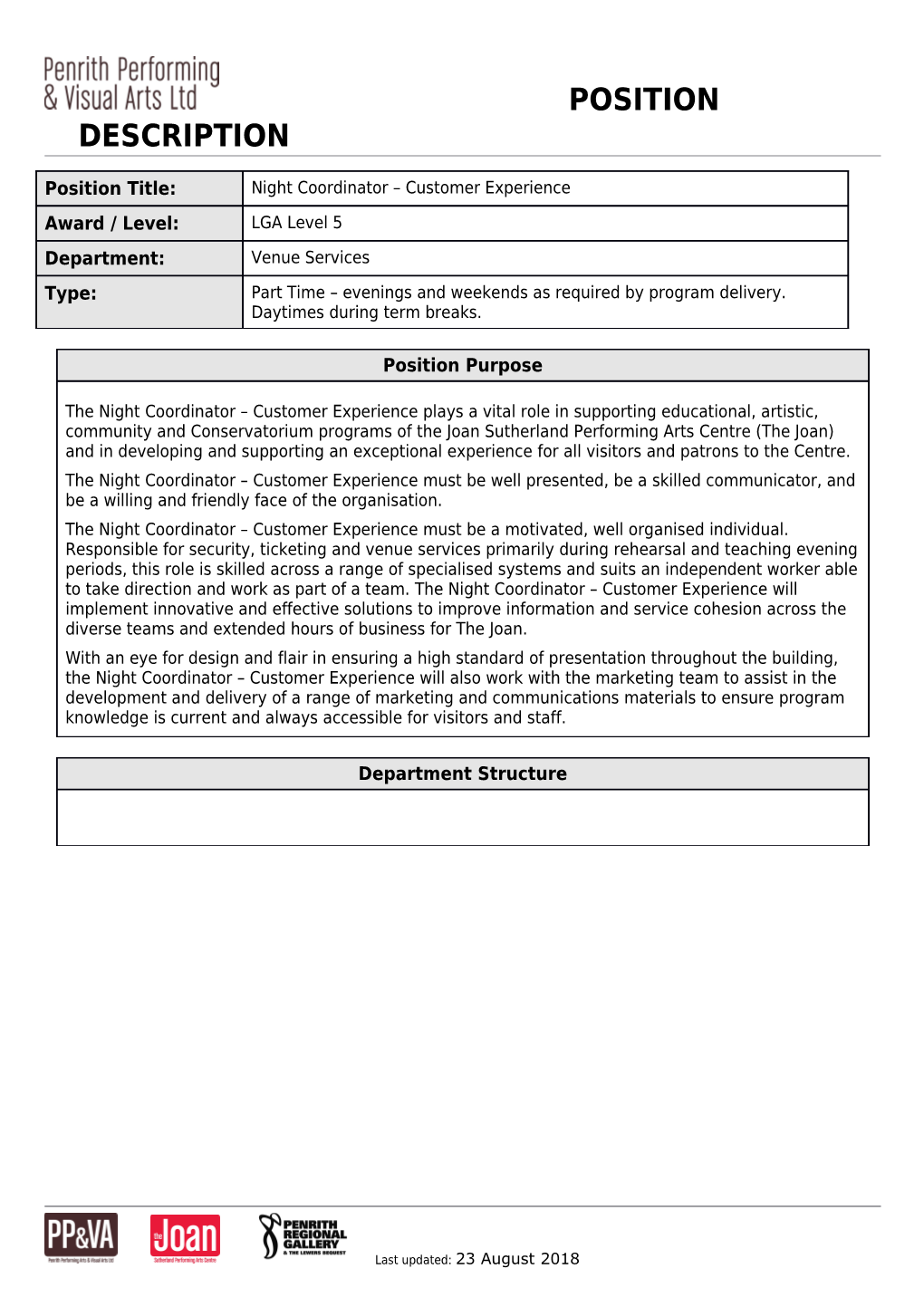 Penrith City Council - Position Description