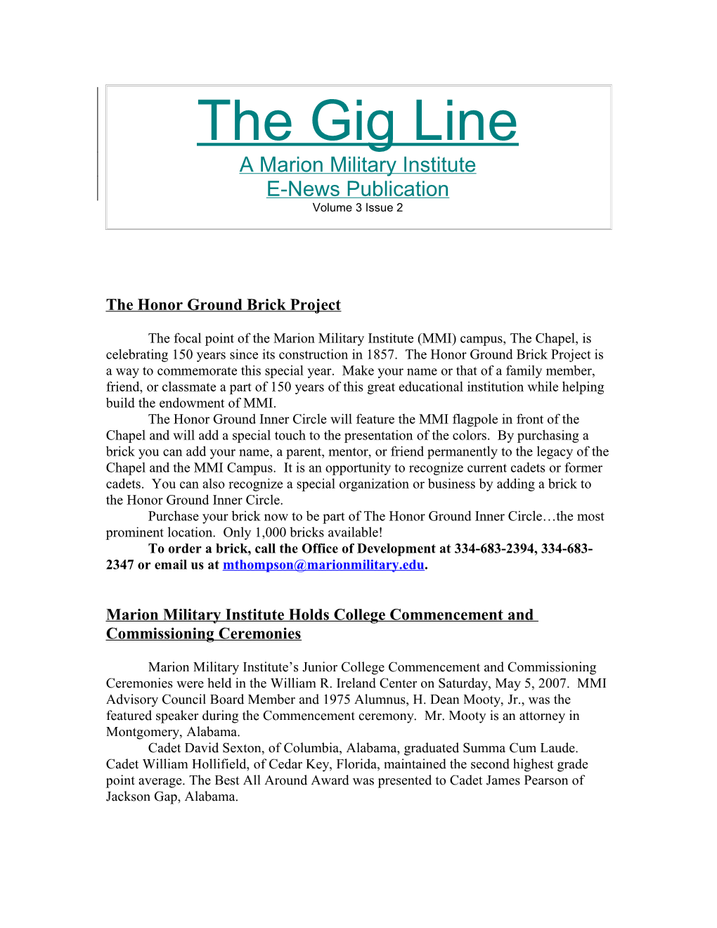 The Gig Line