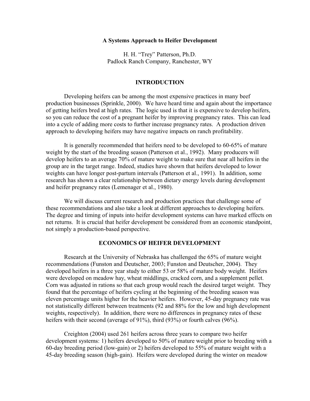 Challenges with Water: Effects of Water Quality on Health and Performance of Beef Cattle