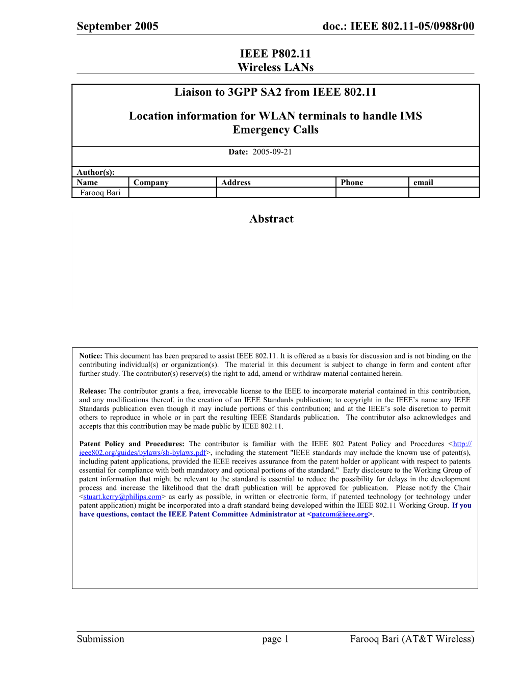 IEEE P802.11 Wireless Lans s52