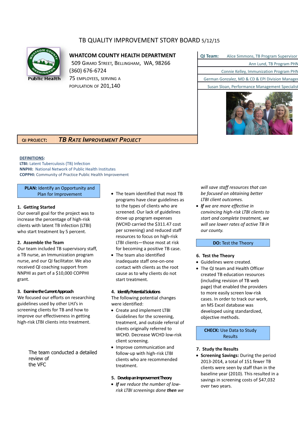 LTBI: Latent Tuberculosis (TB) Infection