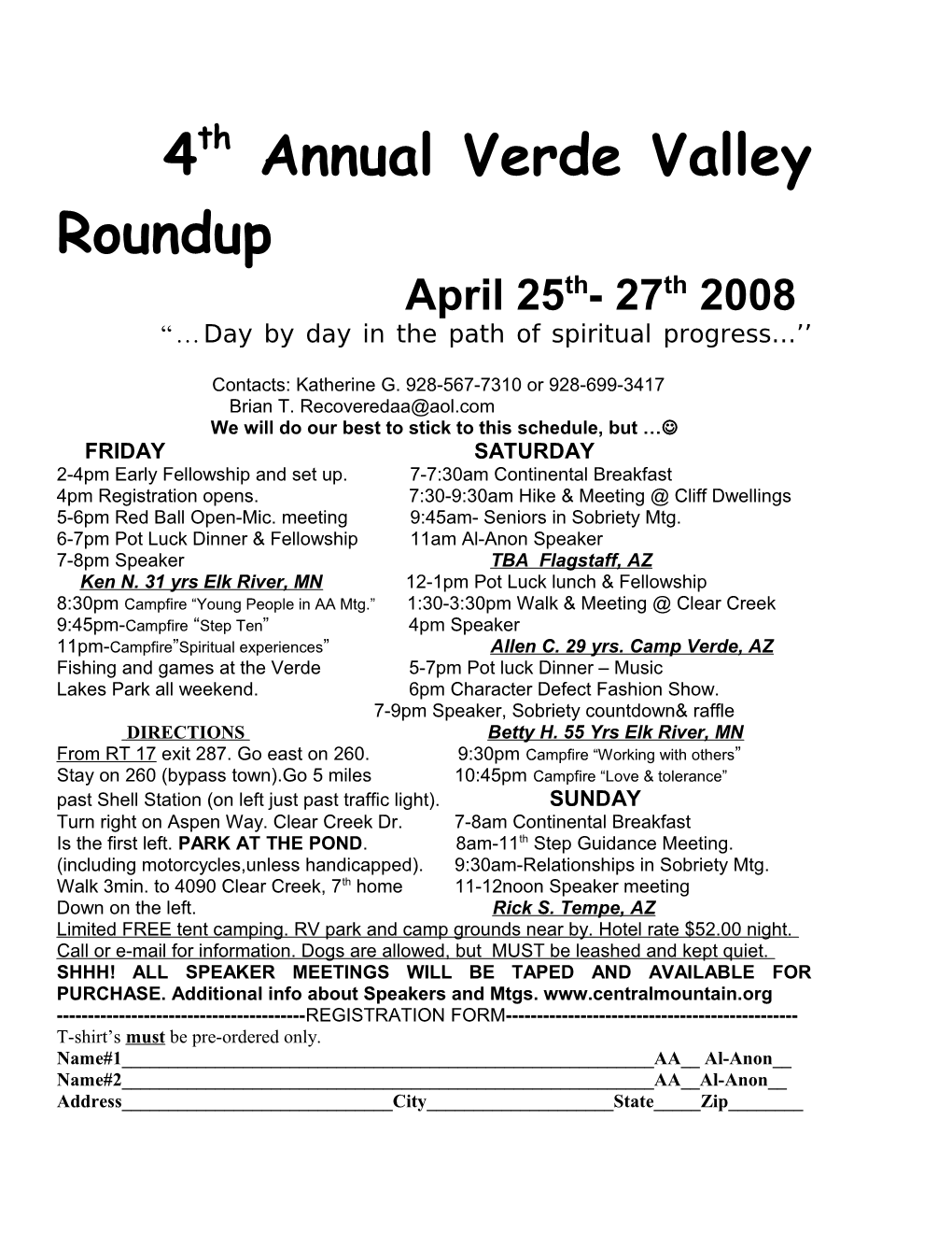 4Th Annual Verde Valley Roundup