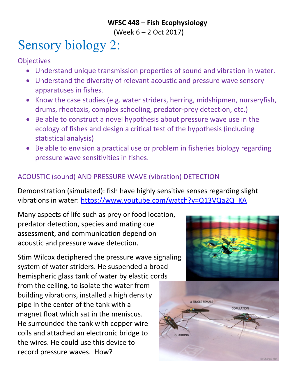 BESC 201, Introduction to Bioenvironmental Science