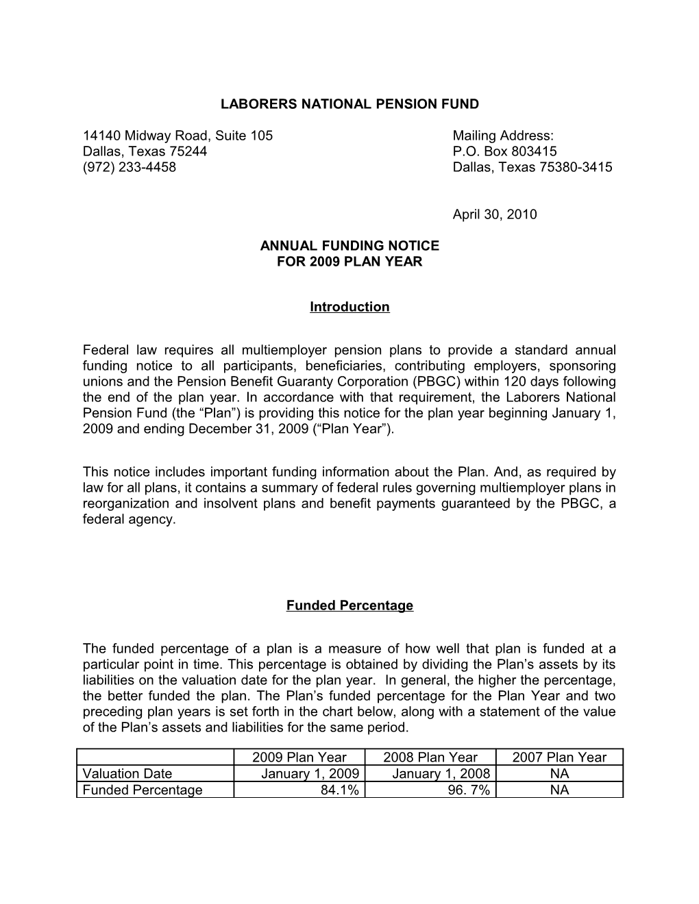 Laborers National Pension Fund s1