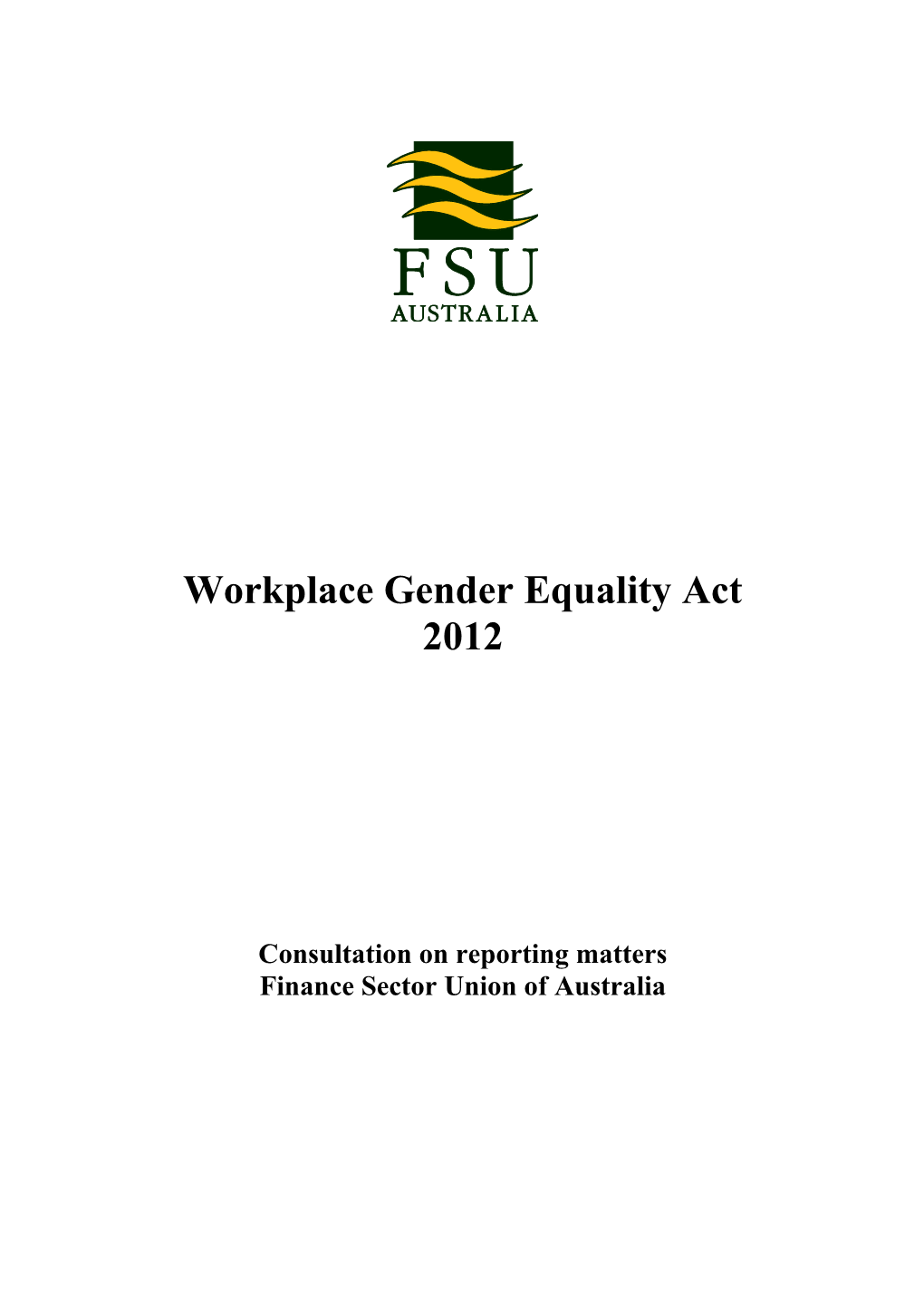 Workplace Gender Equality Act 2012