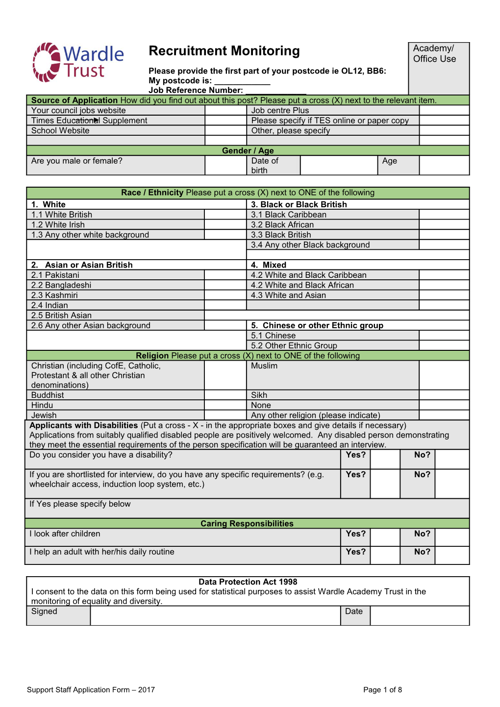 Job Application Form s29