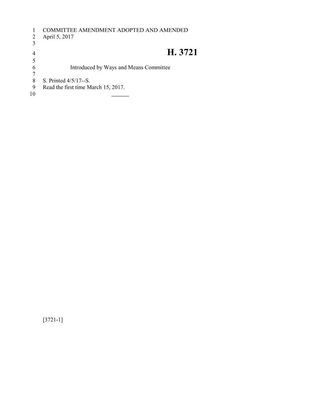 2017-2018 Bill 3721 Text of Previous Version (Apr. 5, 2017) - South Carolina Legislature Online