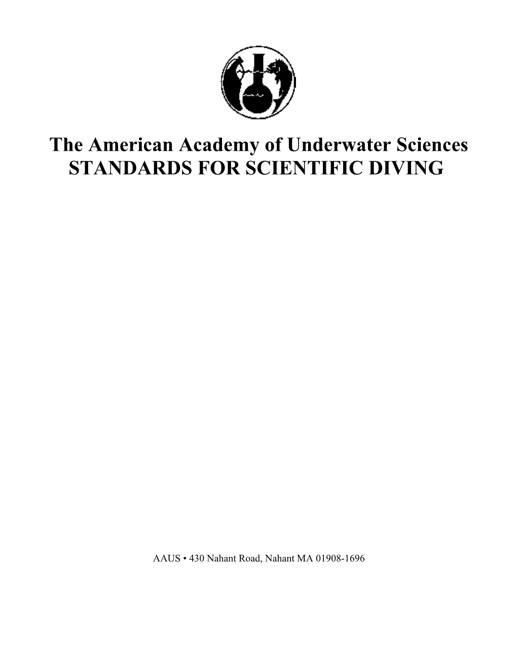 The American Academy of Underwater Sciences