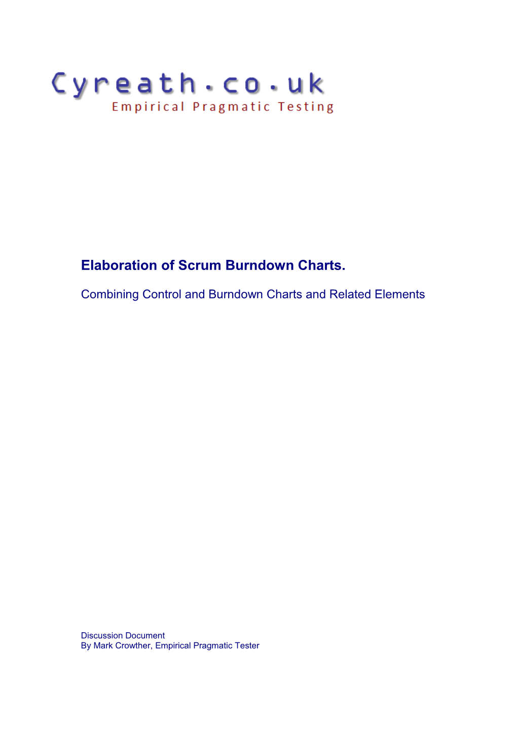 Elaboration of Scrum Burndown Charts