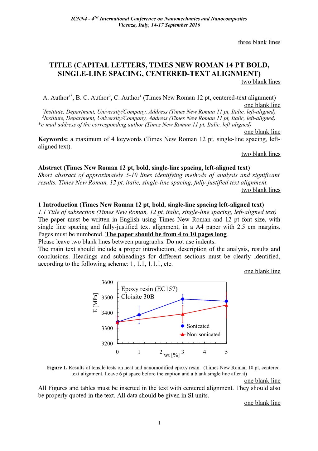 Title (Capital Letters, Times New Roman 14 Pt Bold, Single-Line Spacing, Centered-Text