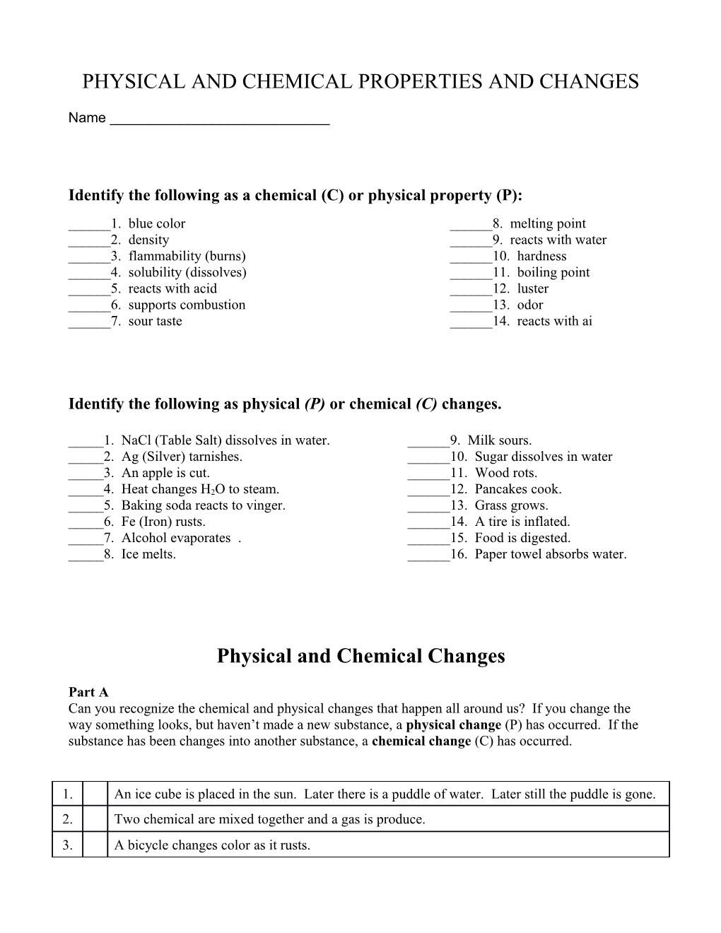 Physical and Chemical Properties and Changes s1