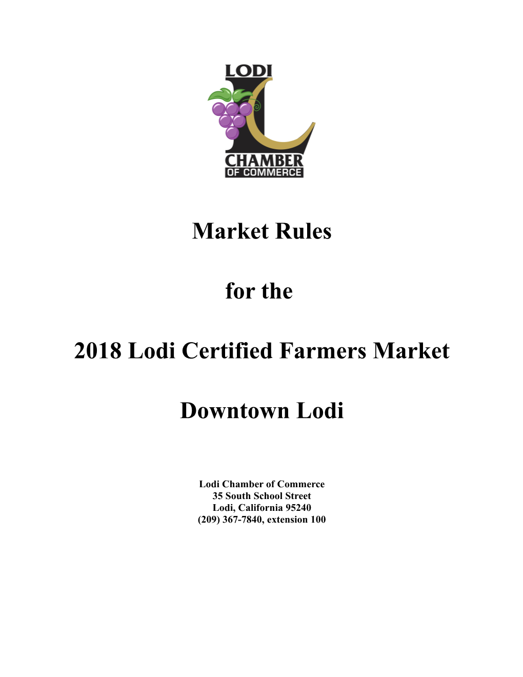 2018 Lodi Certified Farmers Market
