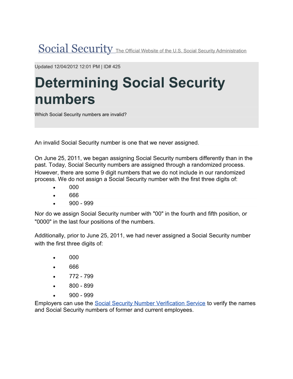 Social Security the Official Website of the U.S. Social Security Administration