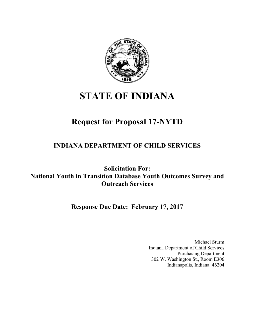 Request for Proposal 17-NYTD s1