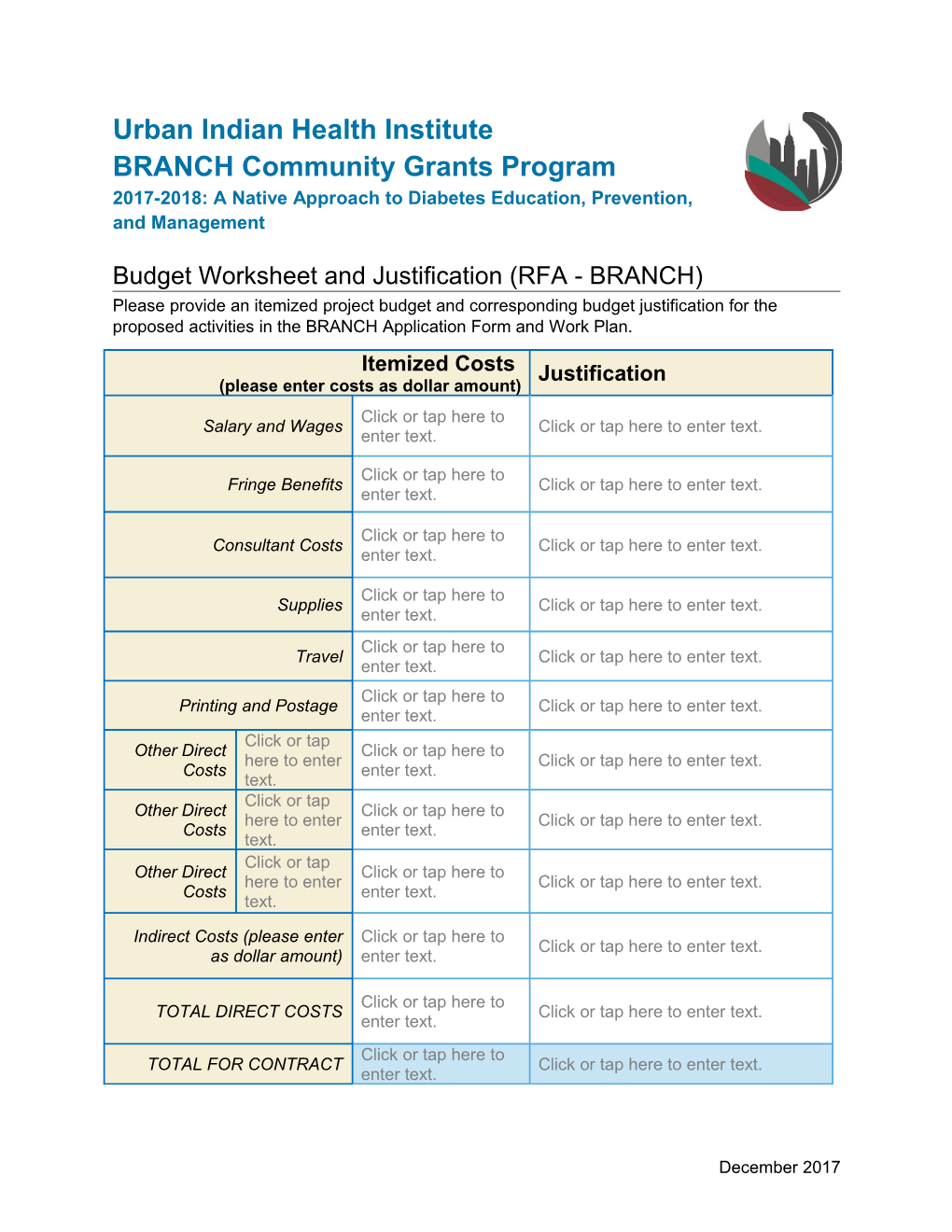 BRANCH Community Grants Program
