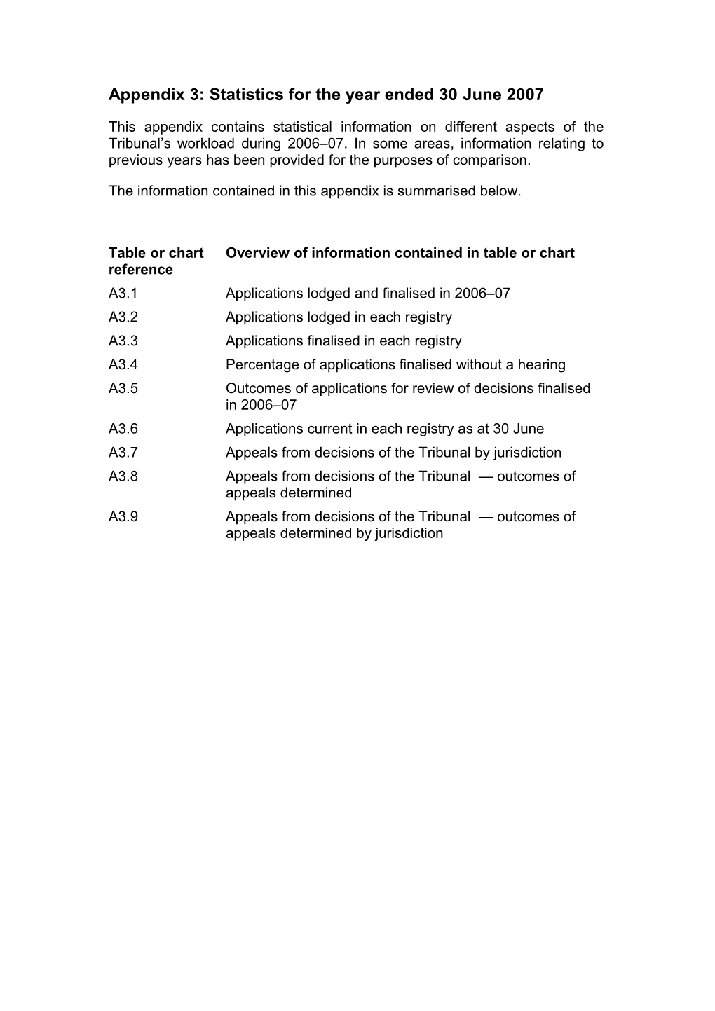 AAT Annual Report 2006-2007 Appendix 3 (Word Version)