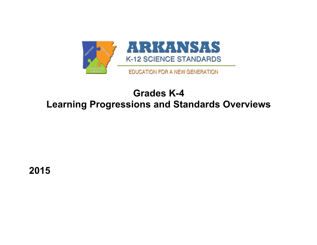 Learning Progressions and Standards Overviews