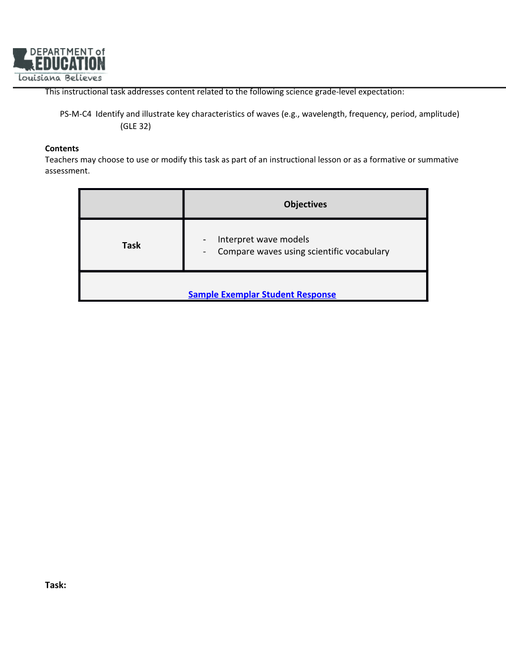 Science Grade-Level Expectations s1