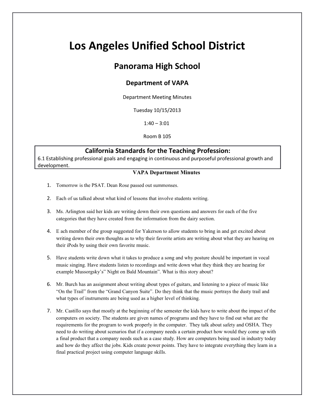 Los Angeles Unified School District s26