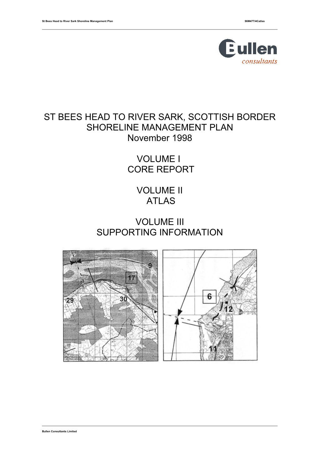 St Bees Head to River Sark Shoreline Management Plan 96M477/4Catlas