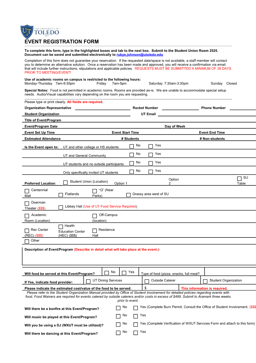 Event Registration Form