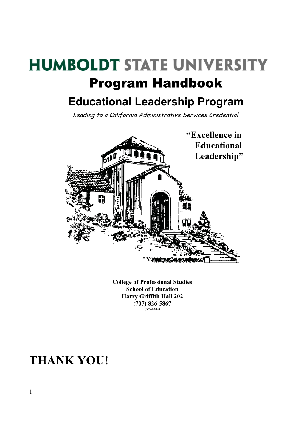 Program Handbook