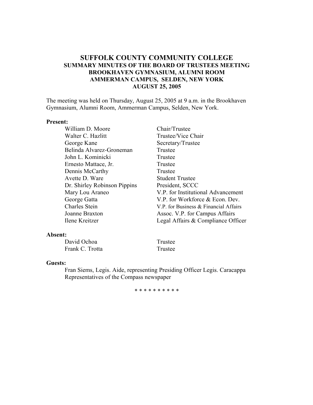 Suffolk County Community College s38